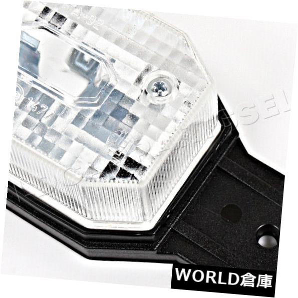 ホワイトクリアランスライトサイドマーカーランプユニバーサル113x42x34 mm +保持ブラケット の通販は