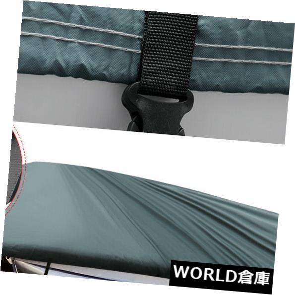 グレー21-24フィート210 D正方形ボートカバー防水Trailerable 740 x 400 cm