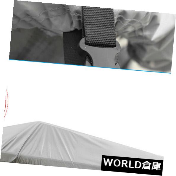 グレー14-16フィート90 300 D V - ハルボートカバー防水Trailerable