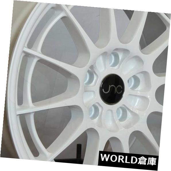ホイール 4本セット 18x8.5 JNC 033 JNC033 5x112 35ホワイトホイールリムセット（4）  18x8.5 JNC の通販は