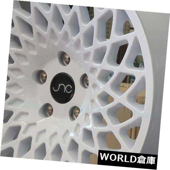 ホイール 4本セット 18x8.5 JNC 043 JNC043 5x120 35ホワイトホイールリムセット（4）  18x8.5 JNC の通販は