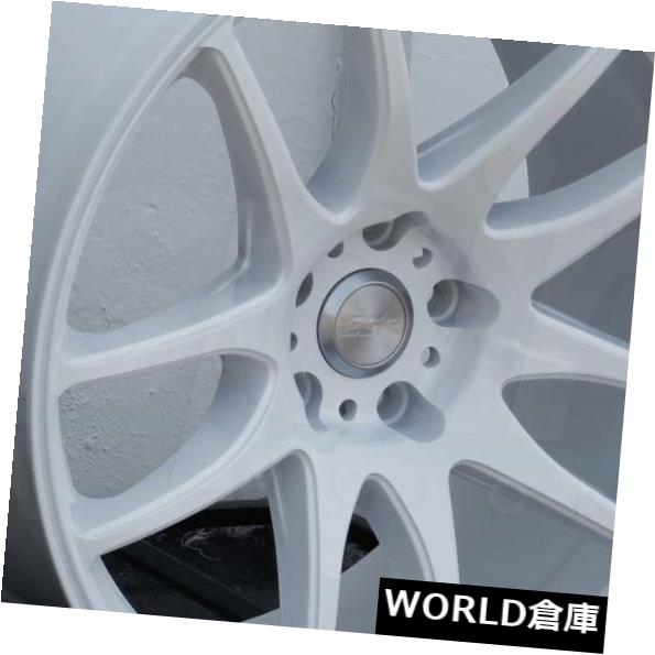 ホイール 4本セット 17x8.5 ESR SR08 SR8 5x114.3 30ホワイトホイールリムセット（4）  17x8.5 ESR の通販は