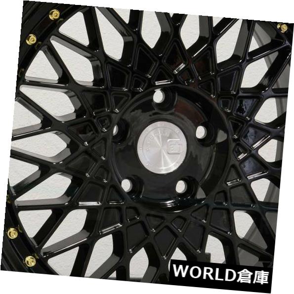 ホイール 4本セット 18x9.5 Aodhan AH05 AH5 5x108 35フルブラックホイールリムセット（4）  18x9.5 Aの通販は