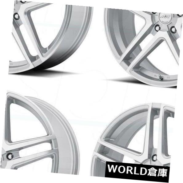 ホイール 4本セット 18x8 American Racing AR907 5x114.3 / 5x4.5 40シルバーマシンホイールリムセの通販は