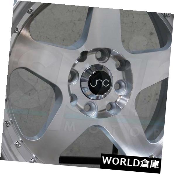 ホイール 4本セット 18x10 JNC 010 JNC010 5x114.3 30シルバーマシンフェイスホイールリムセット（4） 18xの通販は