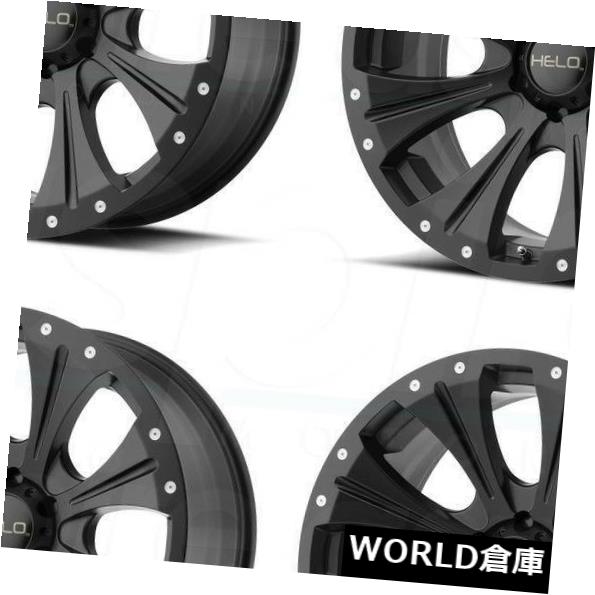 ホイール 4本セット 17x9 Helo HE901 5x114.3 / 5x4.5 -12サテンブラックホイールリムセット（4）  17xの通販は 172,260円