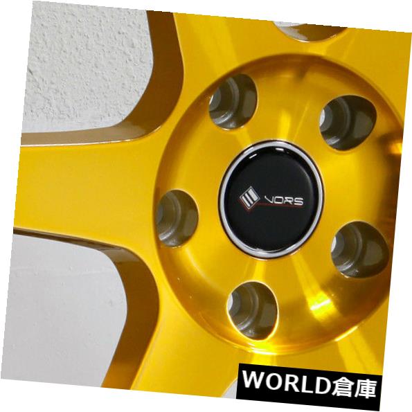 ホイール 4本セット 18x9.5 Vors TR37 5x112 22キャンディゴールドホイールリムセット（4）  18x9.5 Vorsの通販は