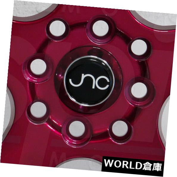 ホイール 4本セット 18x9 / 18x10 JNC 010 JNC010 5x120 30/30キャンディレッドマシンリップホイールリムの通販は