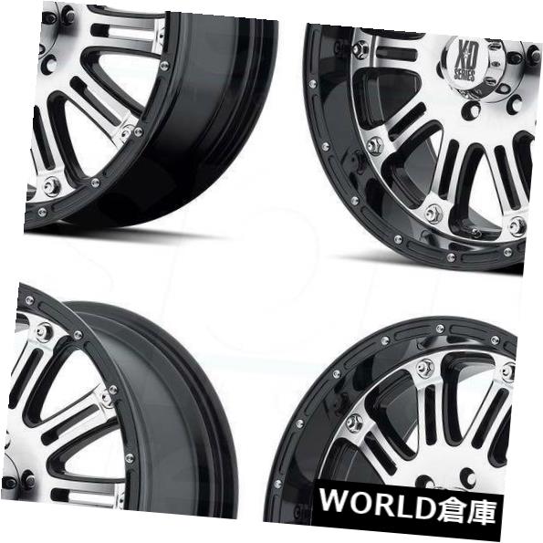 ホイール 4本セット 16x8 XD XD795ホス6x5.5 / 6x139.7 0ブラックマシンホイールリムセット（4）  16x8 Xの通販は