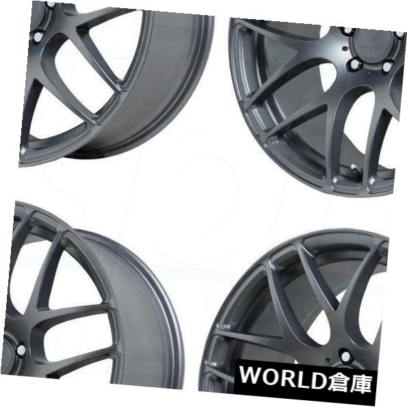 ホイール 4本セット 18x8.5 / 18x9.5 Verde V44 Empire 5x112 30/36マットグラファイトホイールリムの通販は