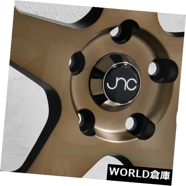 ホイール 4本セット 17x9 JNC 010 JNC010 5x112 25マットブロンズブラックリップ。 ホイールリムセット（4） 1の通販は