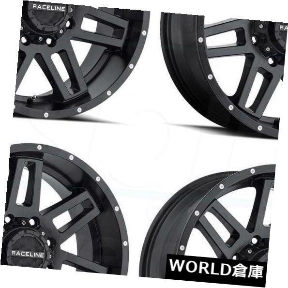 ホイール 4本セット 17x9 Raceline 931Bインジェクター5x114.3 / 5x5 -12ブラックホイールリムセット（4） の通販は