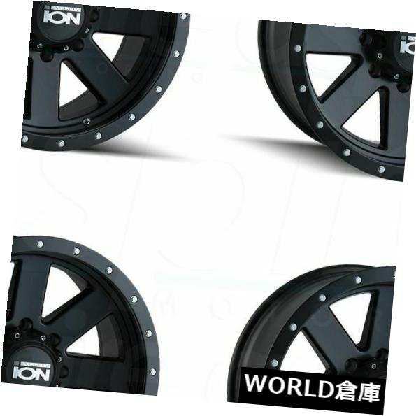 ホイール 4本セット 18x9イオン134 6x5.5 / 6x139.7 18マットブラックホイールリムセット（4）  18x9 Ion の通販は 168,960円