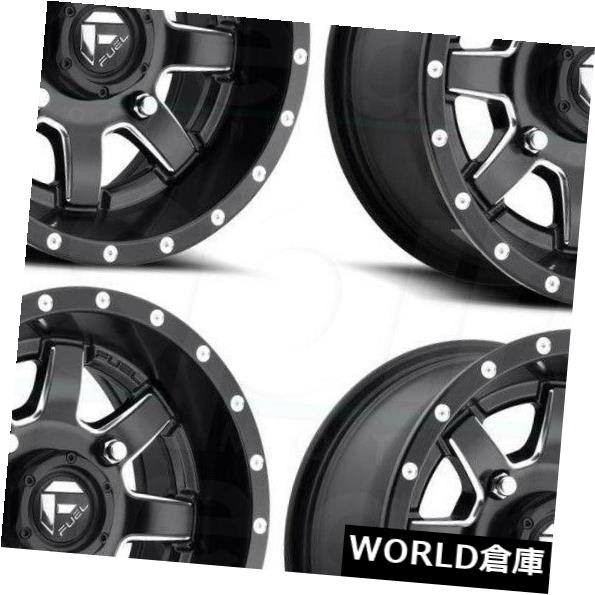 ホイール 4本セット 16x7 Fuel Maverick ATV UTV D538 4x110 13ブラックミルドホイールリムセット（4）の通販は 168,960円