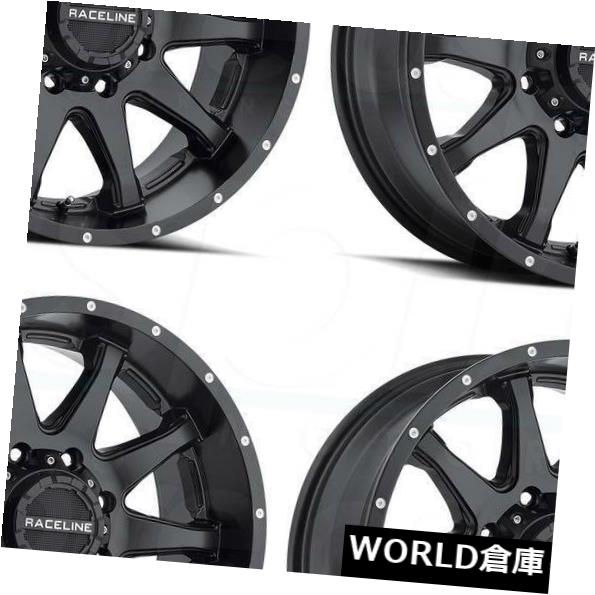 ホイール 4本セット 17x8 Raceline 930B Shift 5x110 / 5x114.3 35ブラックホイールリムセット（4）の通販は