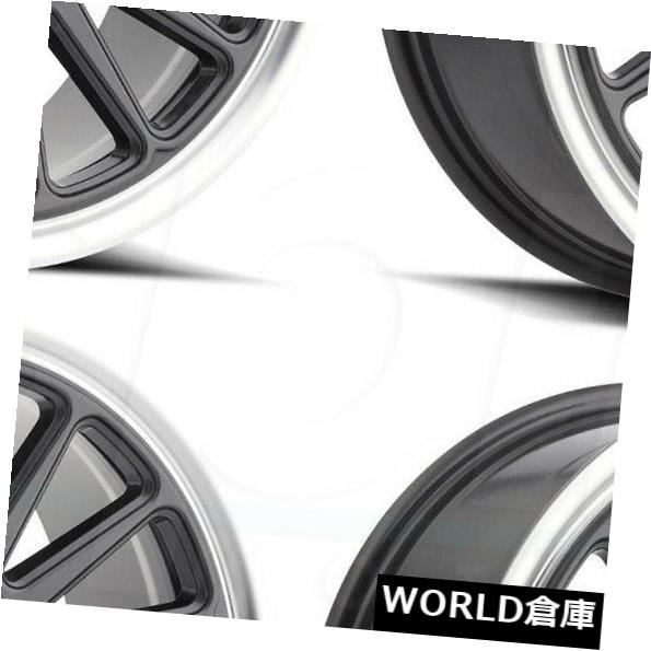 ホイール 4本セット 17x8 Raceline 315Gグリップ4x100 40ガンメタルホイールリムセット（4）  17x8 Racelの通販は