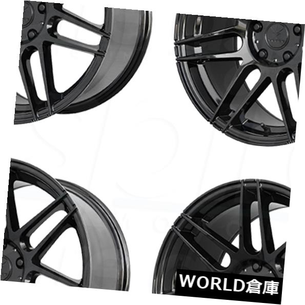 ホイール 4本セット 18x8.5 / 18x9.5 Verde V21 Reflex 5x120 30/36グロスブラックホイールリムセッの通販は