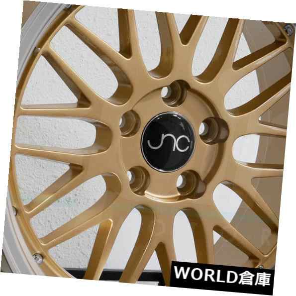 ホイール 4本セット 18x8 / 18x10 JNC 005 JNC005 5x120 34/22ゴールドマシンリップホイールリムセット（の通販は 336,600円