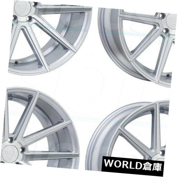 ホイール 4本セット 18x9.5 F1R F27 5x114.3 / 5x120 38マシンシルバーホイールリムセット（4） 18x9.の通販は