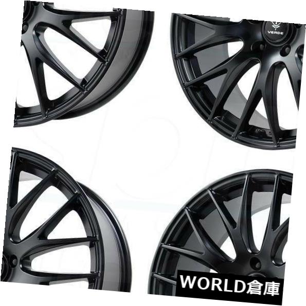 ホイール 4本セット 18x8 Verde V27 Saga 5x120 38サテンブラックホイールリムセット（4） 18x8 Verdeの通販は