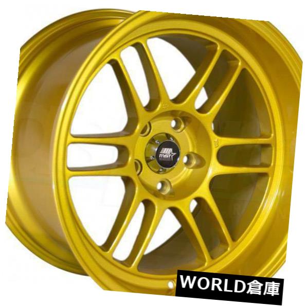 ホイール 4本セット 18x11 MST鈴鹿5x114.3 10ゴールドホイールリムセット（4）  18x11 MST Suzuka 5x1の通販はホイール