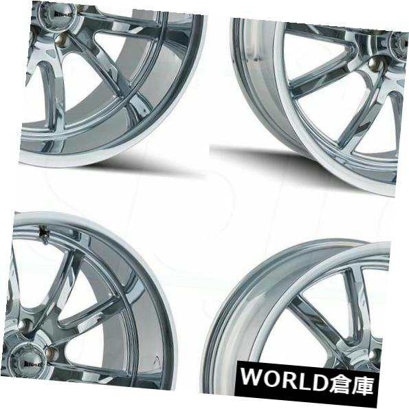 ホイール 4本セット 15x8 Ridler 650 5x4.75 / 5x120.6  5 0クロームホイールリムセット（4）  15x8の通販はホイール