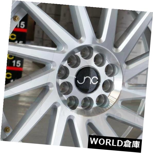 ホイール 4本セット 18x8.5 / 18x9.5 JNC 051 JNC051 5x100 35/35シルバーマシンフェイス。 ホイールの通販は