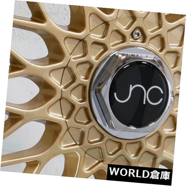 ホイール 4本セット 18x8.5 / 18x9.5 JNC 004 JNC004 4x100 / 4x114.3 30/25ゴールドマシンの通販は
