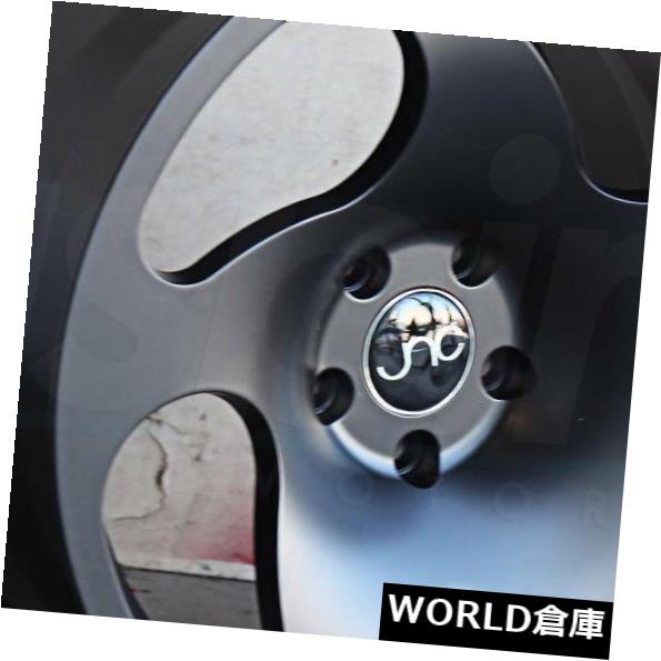 ホイール 4本セット 18x8.5 / 18x9.5 JNC 036 JNC036 5x112 35/38マットブラックホイールリムセット（の通販は