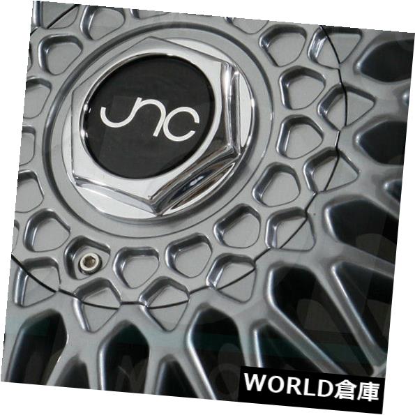 ホイール 4本セット 18x8.5 / 18x9.5 JNC 004 5x100 / 5x114.3 30/25ガンメタルマシンリップホイーの通販は