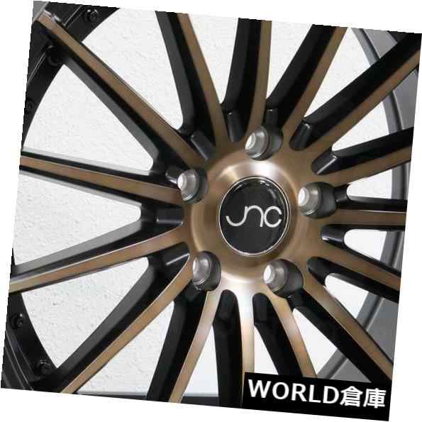 ホイール 4本セット 18x8.5 / 18x9.5 JNC 042 JNC042 5x120 35/35マットブラックブロンズフェイスホイの通販は