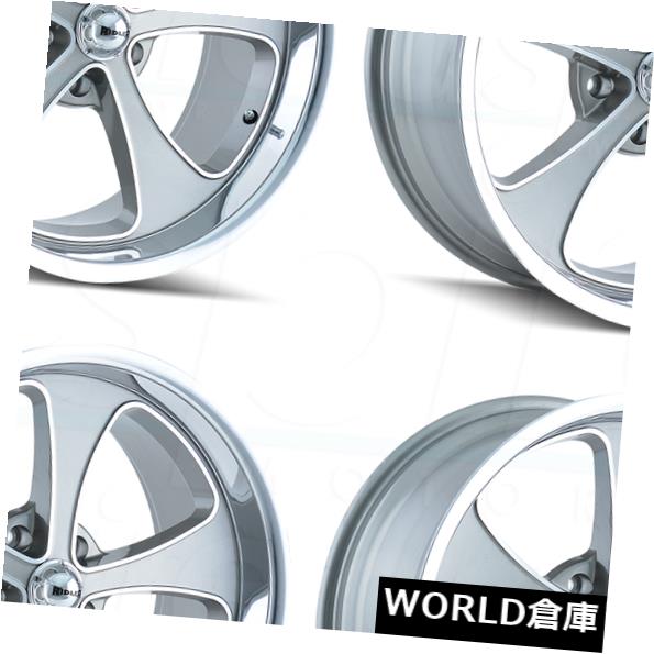 ホイール 4本セット 18x8 / 18x9.5 Ridler 645 5x5 / 5x127 0/0 Gunmetal Wheels Riの通販は
