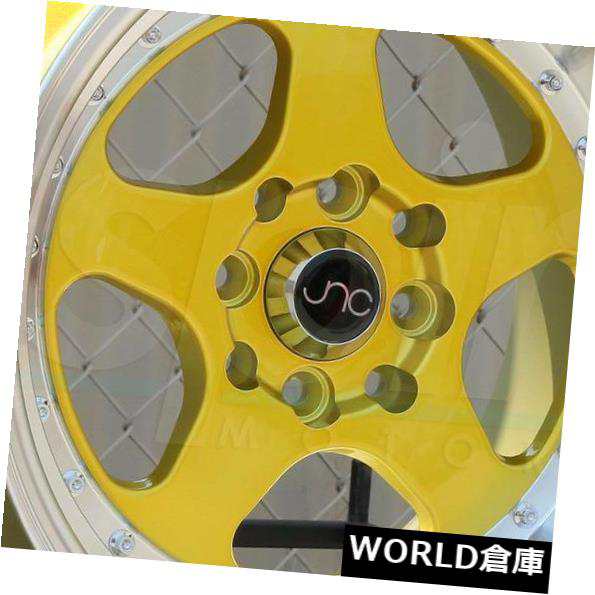 ホイール 4本セット 17x8 JNC 010 JNC010 5x112 30キャンディゴールドマシンリップホイールリムセット（4）  17の通販は
