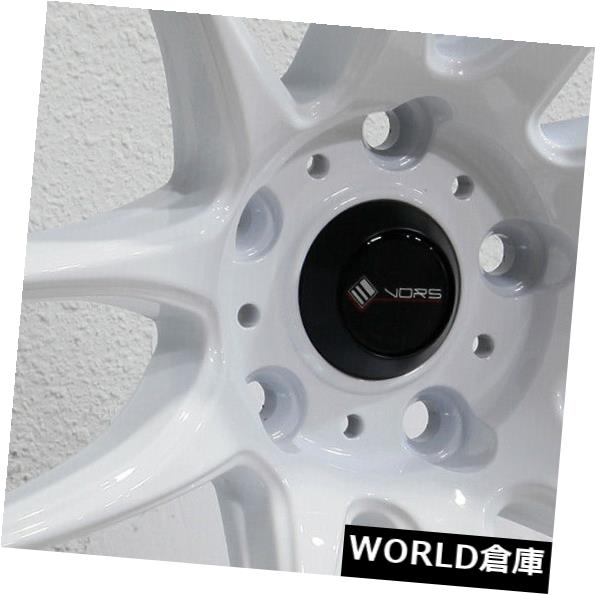 ホイール 4本セット 18x9.5 Vors TR4 5x115 35ホワイトホイールリムセット（4）  18x9.5 Vors TR4 5の通販は