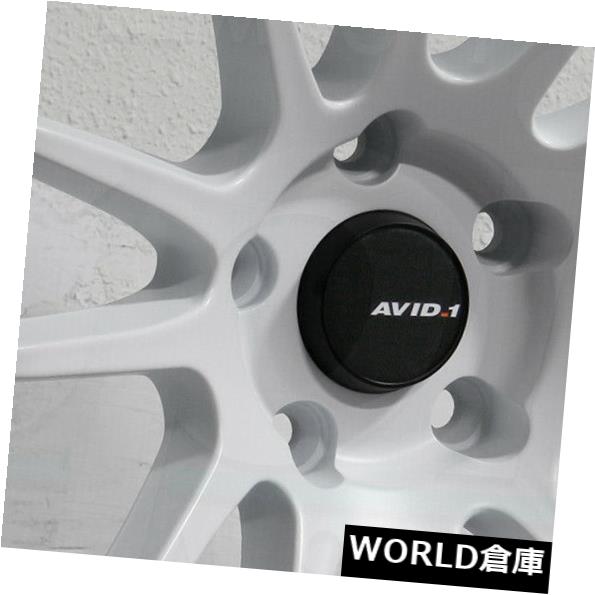ホイール 4本セット 18x9.5 AVID1 AV20 AV-20 5x114.3 22パールホワイトホイールリムセット（4）  18x9の通販は 154,440円