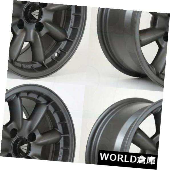 ホイール 4本セット 15x7 Enkei Compe 4x100 38ガンメタルペイントホイールリムセット（4）  15x7 Enkei の通販は