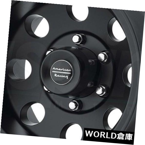 ホイール 4本セット 16x8 American Racing AR172 Baja 5x5 / 5x127 0サテンブラックホイールリムセの通販は