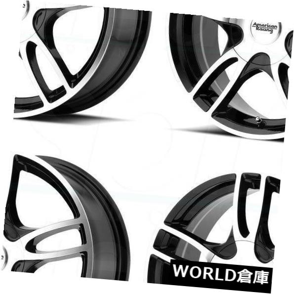 ホイール 4本セット 15x7 American Racing AR919 Estrella 2 5x110 / 5x115 35ブラックマの通販は
