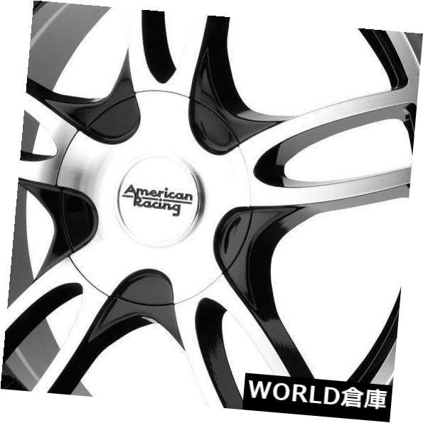 ホイール 4本セット 15x7 American Racing AR919 Estrella 2 5x110 / 5x115 35ブラックマの通販は
