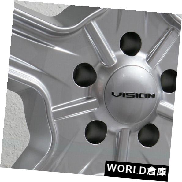 ホイール 4本セット 15x7 Vision 147 Daytona 5x4.75 / 5x120.6  5 -7ハイパーシルバーホイールリの通販は 298,320円