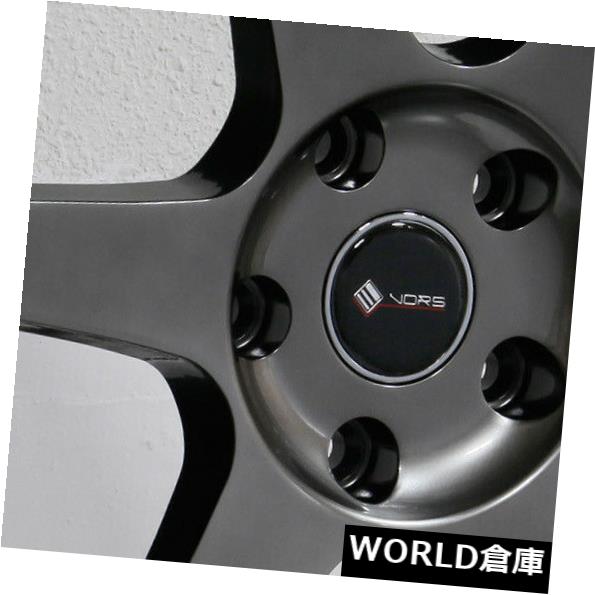 ホイール 4本セット 18x8.5 Vors TR37 5x114.3 35ハイパーブラックホイールリムセット（4）  18x8.5 Vorの通販は 298,320円