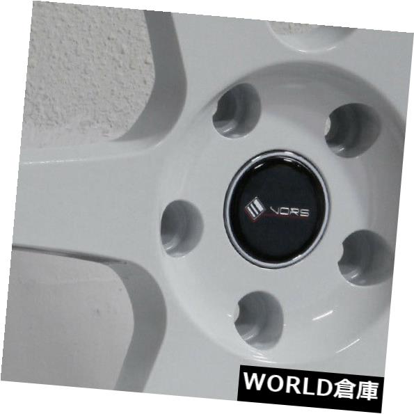 ホイール 4本セット 18x8.5 / 18x9.5 Vors TR37 5x114.3 35/35ホワイトホイールリムセット（4）  18の通販は 298,320円