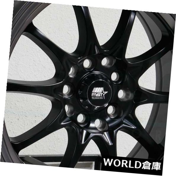 ホイール 4本セット 16x8 MST MT11 5x100 / 5x114.3 15ブラックブラックリップホイールリムセット（4）  16の通販は 293,040円