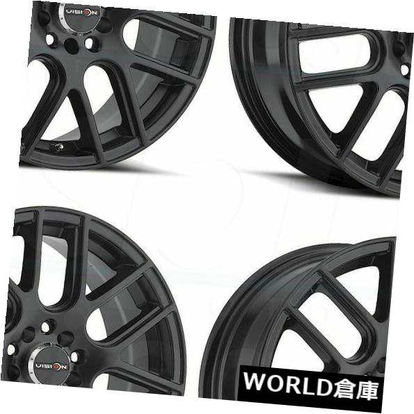 ホイール 4本セット 16x7 Vision 426クロス5x108 / 5x114.3 38マットブラックホイールリムセット（4）  16の通販は