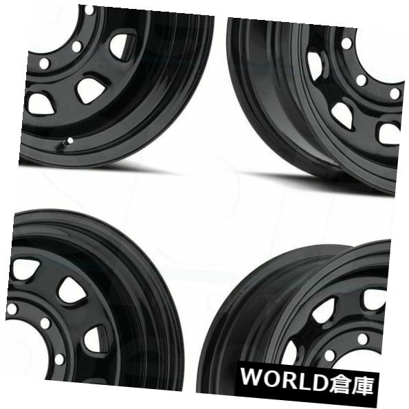 ホイール 4本セット 17x9 Vision 84 Vision 5x5 / 5x127 -12ブラックホイールリムセット（4）  17x9の通販は 290,400円