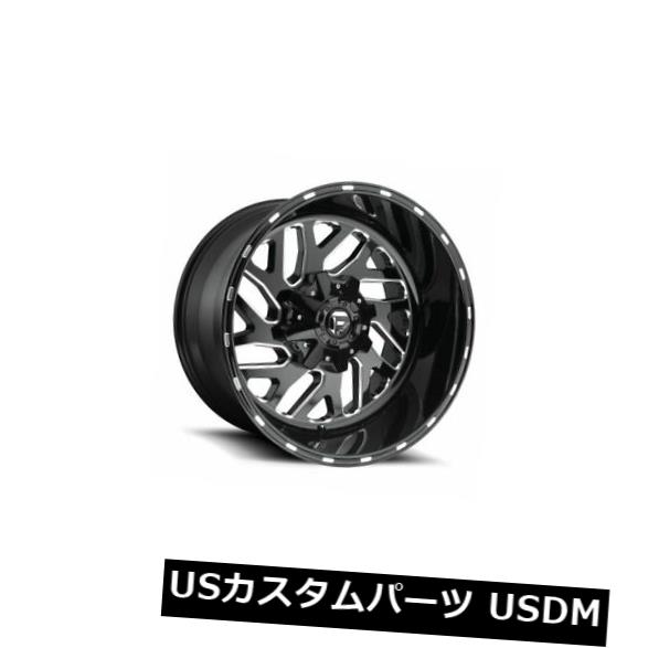 ホイール 4本セット 4個の20x8.25燃料D581 Triton ET -227ブラックミルド8x200ホイールリムのセット  Set の通販は