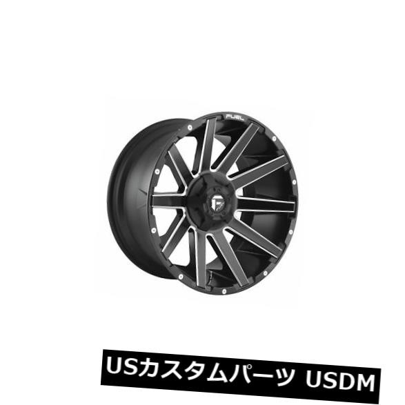 ホイール 4本セット 4個の20x10燃料D616コントラET -18ブラックミルド8x170ホイールリムのセット  Set of 4 20の通販は