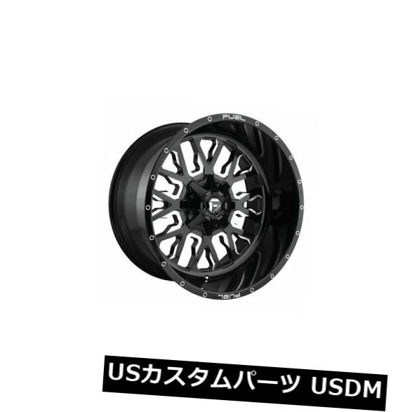 ホイール 4本セット 4個の20x10燃料D611ストロークET -18ブラックミルド6x135ホイールリムのセット  Set of 4 2の通販は