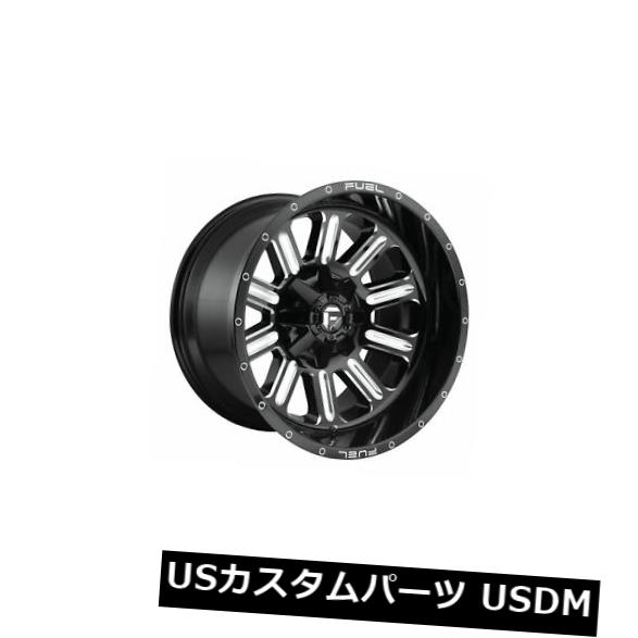 ホイール 4本セット 4つの20x12燃料D620ハードラインETのセット-44ブラックミルド8x165.1ホイールリム  Set of 4の通販は 241,758円
