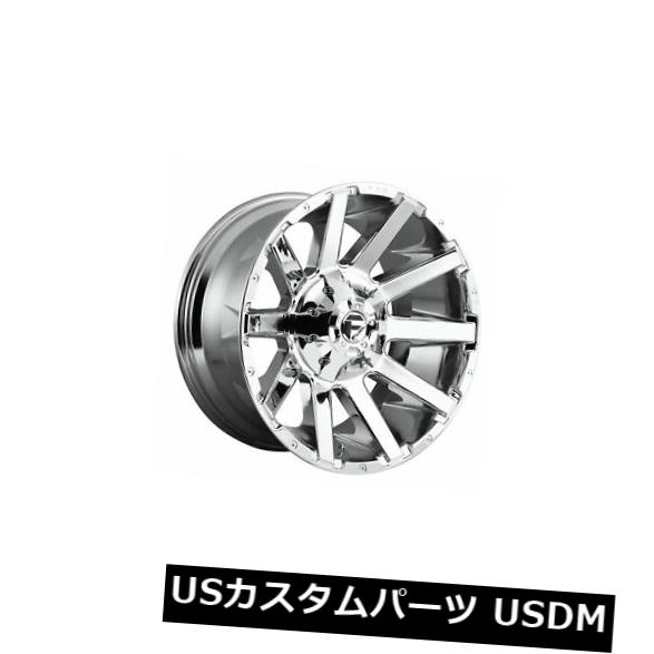 ホイール 4本セット 4 x 22x10 Fuel D614 Contra ET -18 Chrome 8x165.1 Wheels Rimの通販は 305,316円
